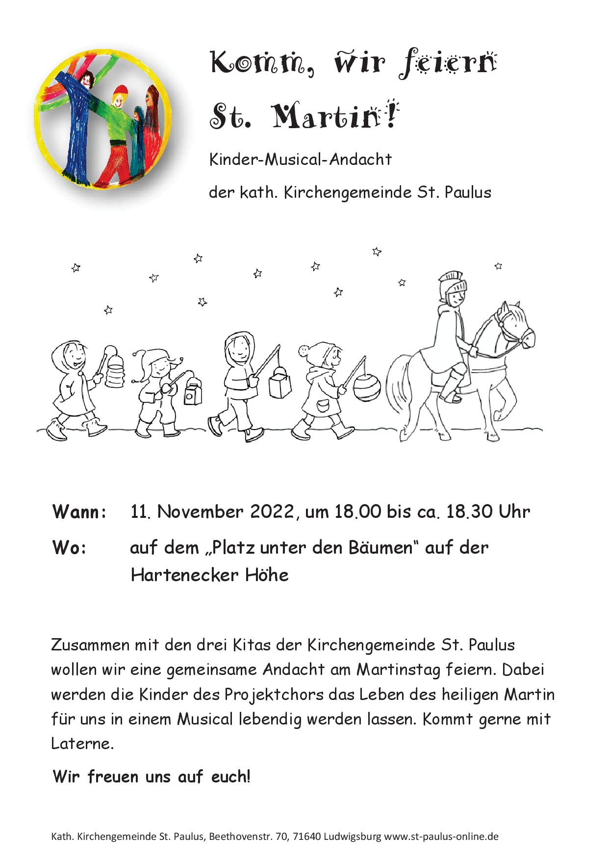 Komm, wir feiern St. Martin! Kinder-Musical-Andacht