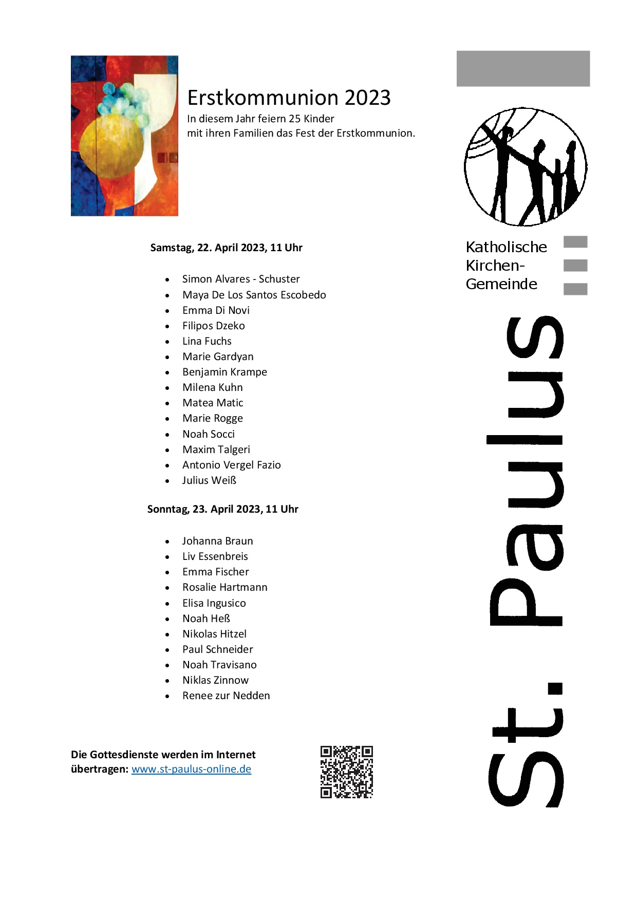 Erstkommunion 2023