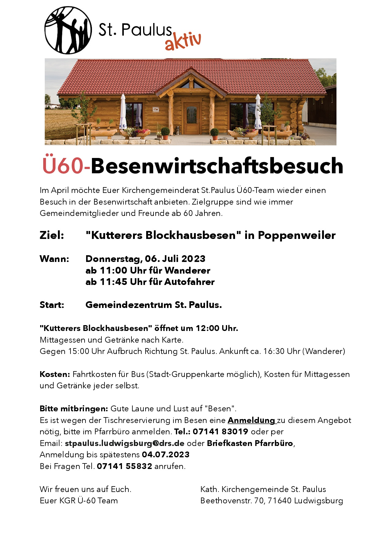 Ü60-Besenwirtschaftsbesuch am 6. Juli