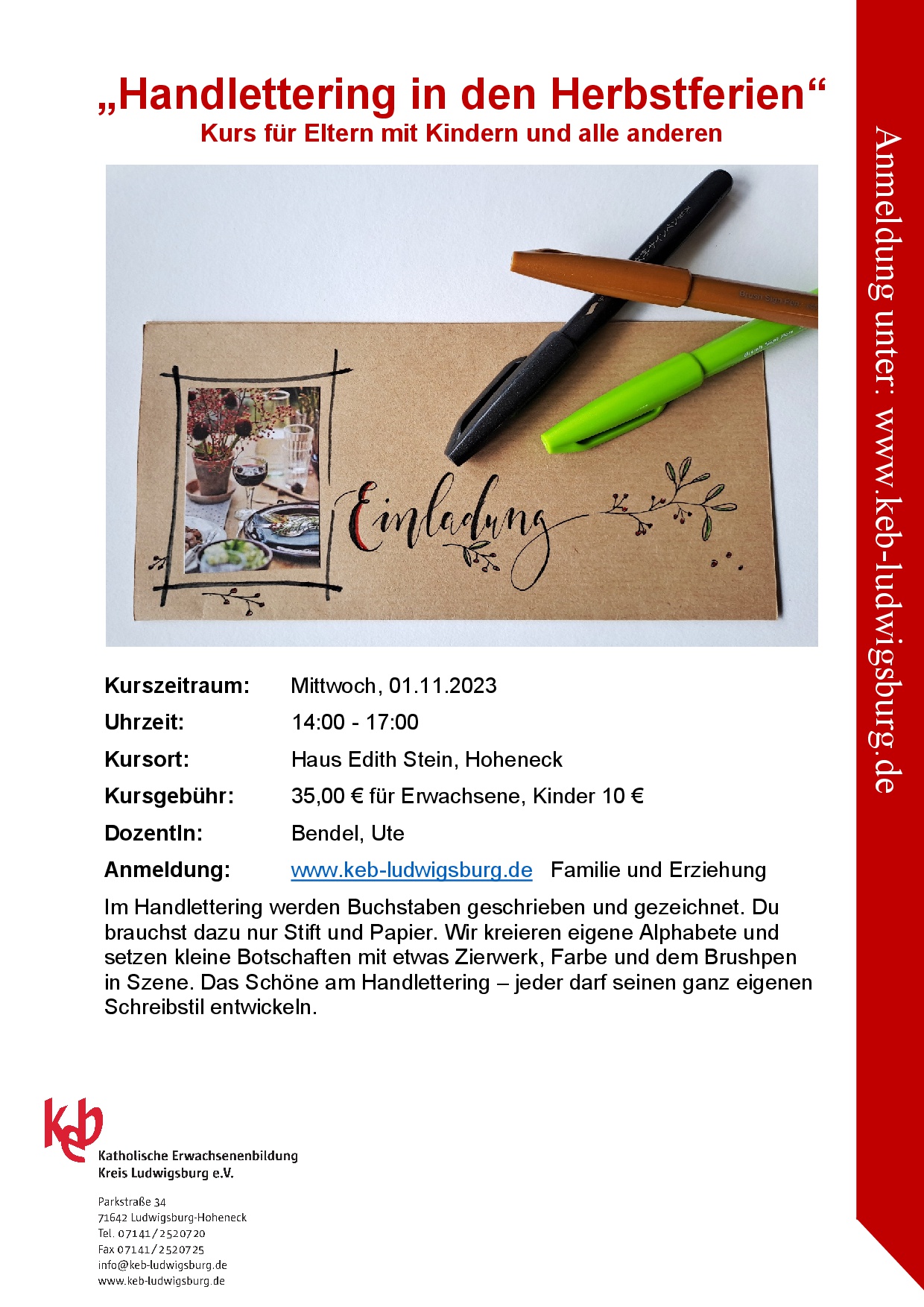 Handlettering in den Herbstferien