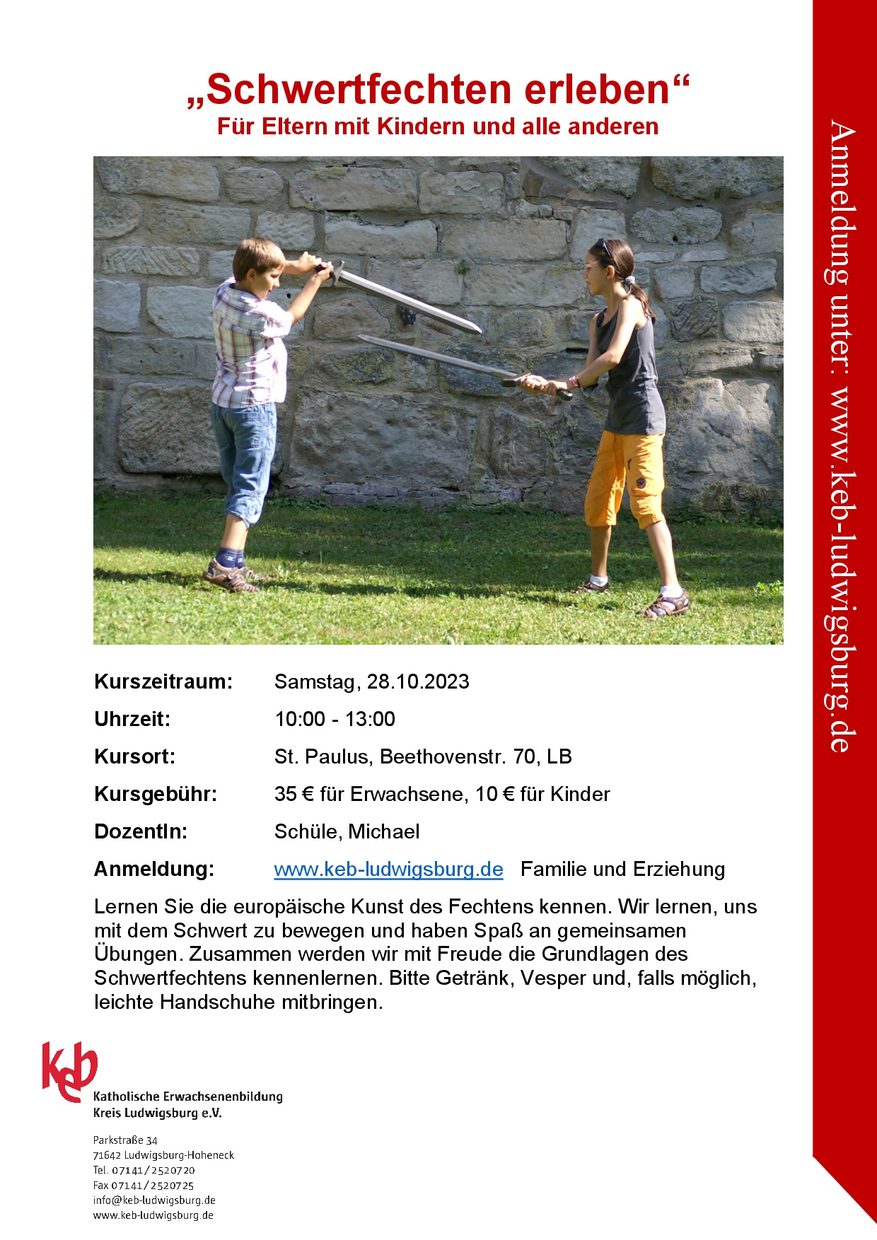 Schwertfechten erleben