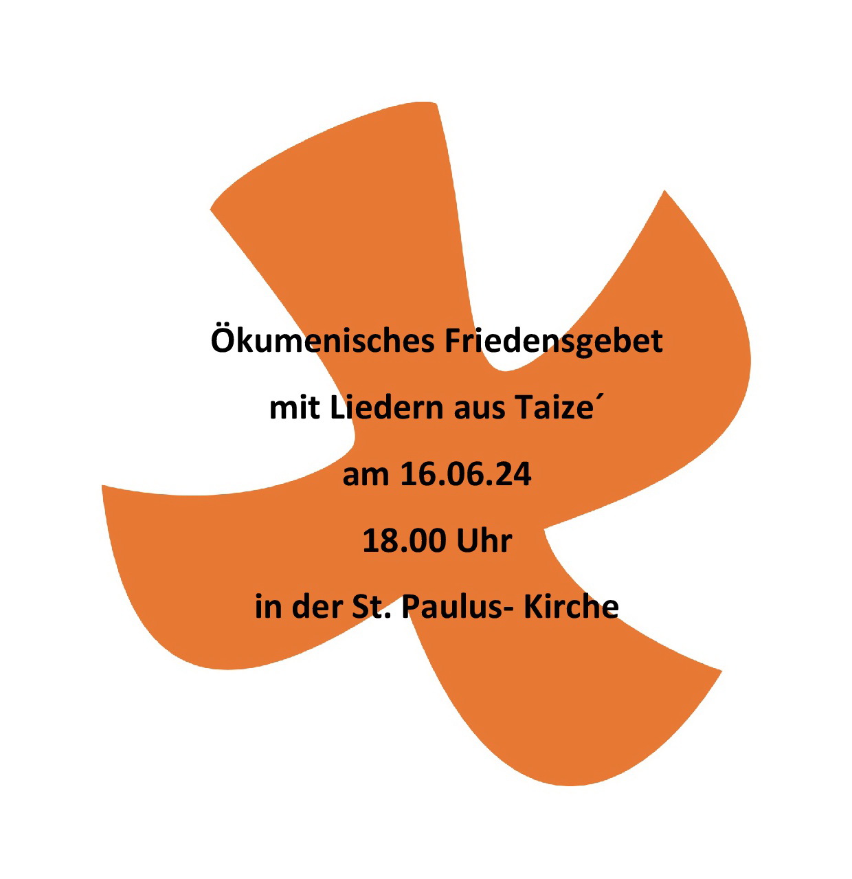 Ökumenisches Friedensgebet am 16.06.
