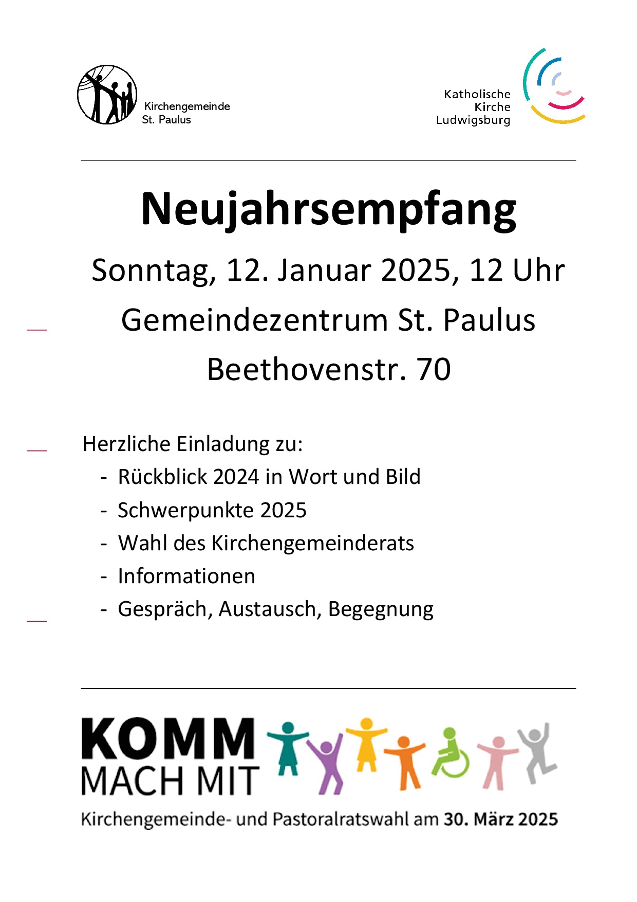 Einladung zum Neujahrsempfang