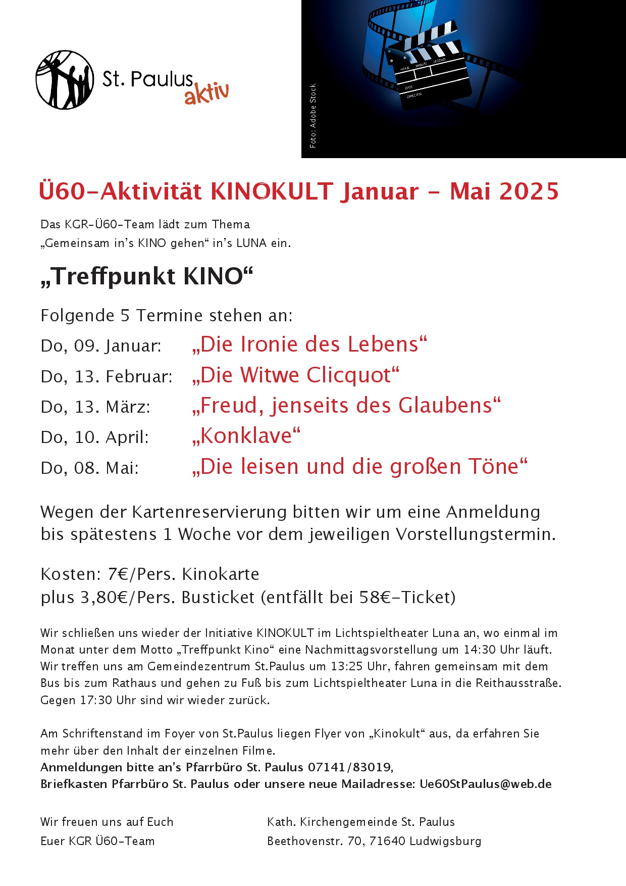  Gemeinsam ins Kino?-Programm bis Mai – St. Paulus 